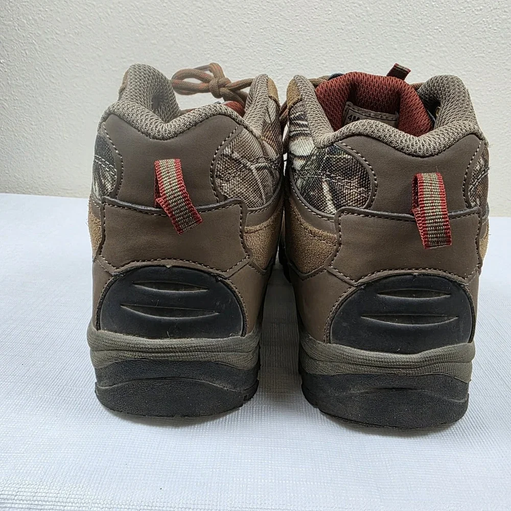 Coleman Griz Jr. Hiker Outdoor‎ Shoes Kids Boys 4M Brown Leather/Camo Gorpcore